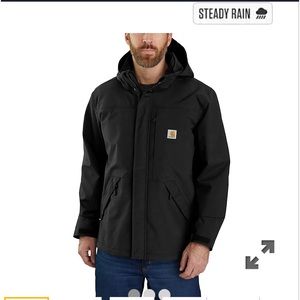 Carhartt Storm Defender Heavy Weight Rain Jacket. Size M, Black